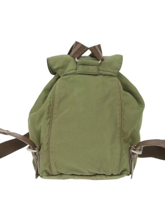 PRADA Backpack Nylon Green Silver main image 5